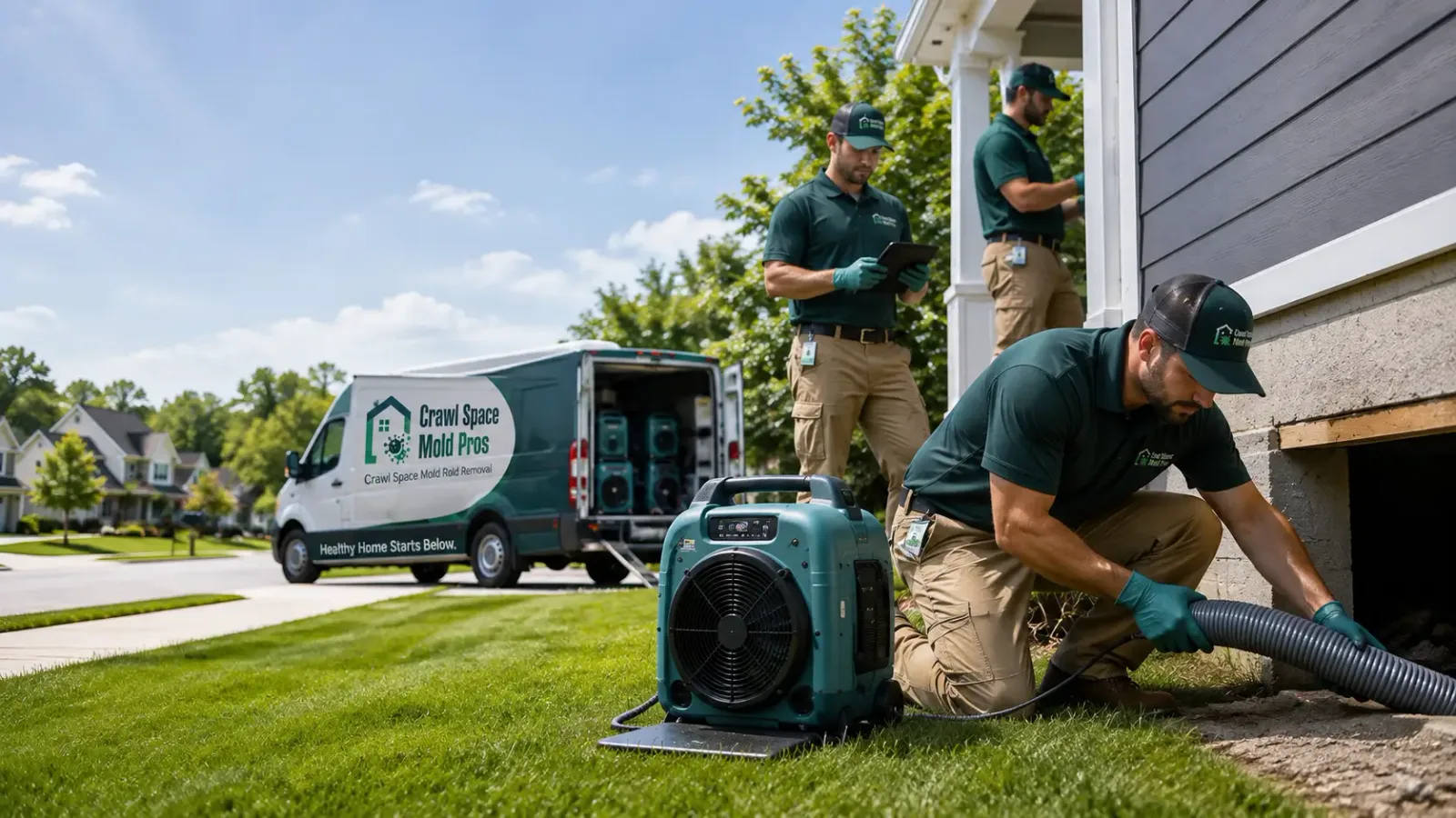 Crawl Space Mold Removal in Mather, CA